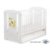 Kinderbett mit Schublade STANDARD 120x60cm Bär mit Schleife creme