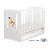 Kinderbett mit Schublade STANDARD 120x60cm Bär mit Schleife creme