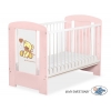 Kinderbett Puderrosa 120x60cm Bär mit Schleife creme nr 5004-01-321