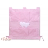 Kinderbett Tasche - Hängende Herzen Rosa - Punktemuster