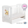 Kinderbett Weiß 120x60cm Bär mit Schleife braun nr 5004-07-326