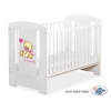 Kinderbett Weiß 120x60cm Bär mit Schleife rosa nr 5004-07-324