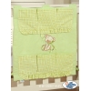Kinderbetttasche - Bär mit Schleife grün