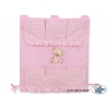 Kinderbetttasche - Bär mit Schleife rosa