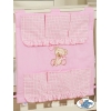 Kinderbetttasche - Bär mit Schleife rosa