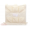 Kinderbetttasche - Hängende Herzen creme