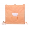 Kinderbetttasche - Hängende Herzen orange