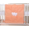 Kinderbetttasche - Hängende Herzen orange