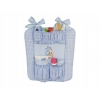 Kinderbetttasche - Teddybär mit Herz Blau
