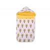 Kinderwagenschlafsack - gelbe Zebras
