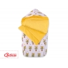 Kinderwagenschlafsack - gelbe Zebras