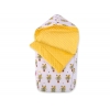 Kinderwagenschlafsack - gelbe Zebras
