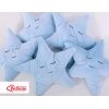 Kissen LITTLE STAR mit Rassel - blau