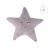 Kissen LITTLE STAR mit Rassel - grau