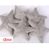Kissen LITTLE STAR mit Rassel - grau