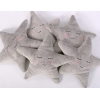 Kissen LITTLE STAR mit Rassel - grau