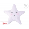 Kissen LITTLE STAR mit Rassel - weiß