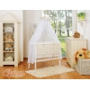 Komplett  Beistellbett FABIO mit Matratze und Bettwäsche Set - Basic Chevron beige