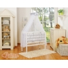 Komplett  Beistellbett FABIO mit Matratze und Bettwäsche Set - Basic Elefanten grau