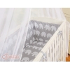 Komplett  Beistellbett FABIO mit Matratze und Bettwäsche Set - Basic Elefanten grau
