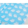 Komplett Beistellbett FABIO mit Matratze und Bettwäsche Set - Basic Eulen blau