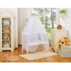 Komplett Beistellbett FABIO mit Matratze und Bettwäsche Set - Basic Eulen grau