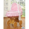 Komplett Bollerwagen mit Bettwäsche mit Haube - Teddy Bär Branaba rosa