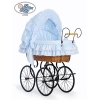 Nostalgie Stubenwagen Baby Blau für Jungs