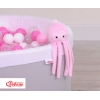 Kuscheltier Krake mit Rassel - rosa