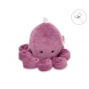 Kuscheltier Oktopus mit Rassel - altrosa