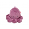 Kuscheltier Oktopus mit Rassel - altrosa