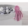 Kuscheltier Oktopus mit Rassel - altrosa