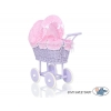 Lila Weide Pupenwagen Rosa Bettwäsche