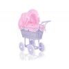 Lila Weide Puppenwagen Bettwäsche Rosa Kariert nr 91699-384