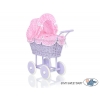 Lila Weide Puppenwagen Bettwäsche Rosa Kariert nr 91699-384