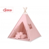 MEGA Set: Teepee Kinder Spielzelt + Spielmatte+ Kissen + Schmuckfedern GRATIS! - altrosa