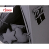 MEGA Set: Teepee Kinder Spielzelt + Spielmatte+ Kissen + Schmuckfedern GRATIS! - anthrazit