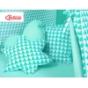 MEGA Set: Teepee Kinderspiel-Zelt+ Spielmatte+ Kissen - Dreiecke-minze