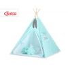 MINI Set: Teepee Kinderspiel-Zelt mit Spielmatte und Schmuckfedern GRATIS! -  Marokko minze