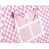 MINI Set: Teepee Kinderspiel-Zelt mit Spielmatte und Schmuckfedern GRATIS! -  rosa Punkt-Muster