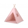 MINI Set: Teepee Kinderspiel-Zelt mit Spielmatte und Schmuckfedern GRATIS! - Altrosa