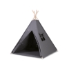 MINI Set: Teepee Kinderspiel-Zelt mit Spielmatte und Schmuckfedern GRATIS! - anthrazit