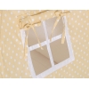 MINI Set: Teepee Kinderspiel-Zelt mit Spielmatte und Schmuckfedern GRATIS! - Beige-Punktemuster