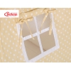 MINI Set: Teepee Kinderspiel-Zelt mit Spielmatte und Schmuckfedern GRATIS! - Beige-Punktemuster