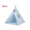 MINI Set: Teepee Kinderspiel-Zelt mit Spielmatte und Schmuckfedern GRATIS! - blau