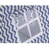 MINI Set: Teepee Kinderspiel-Zelt mit Spielmatte und Schmuckfedern GRATIS! - Chevron dunkelblau