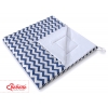 MINI Set: Teepee Kinderspiel-Zelt mit Spielmatte und Schmuckfedern GRATIS! - Chevron dunkelblau