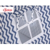 MINI Set: Teepee Kinderspiel-Zelt mit Spielmatte und Schmuckfedern GRATIS! - Chevron dunkelblau