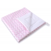 MINI Set: Teepee Kinderspiel-Zelt mit Spielmatte und Schmuckfedern GRATIS! - Chevron rosa