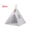 MINI Set: Teepee Kinderspiel-Zelt mit Spielmatte und Schmuckfedern GRATIS! - grau